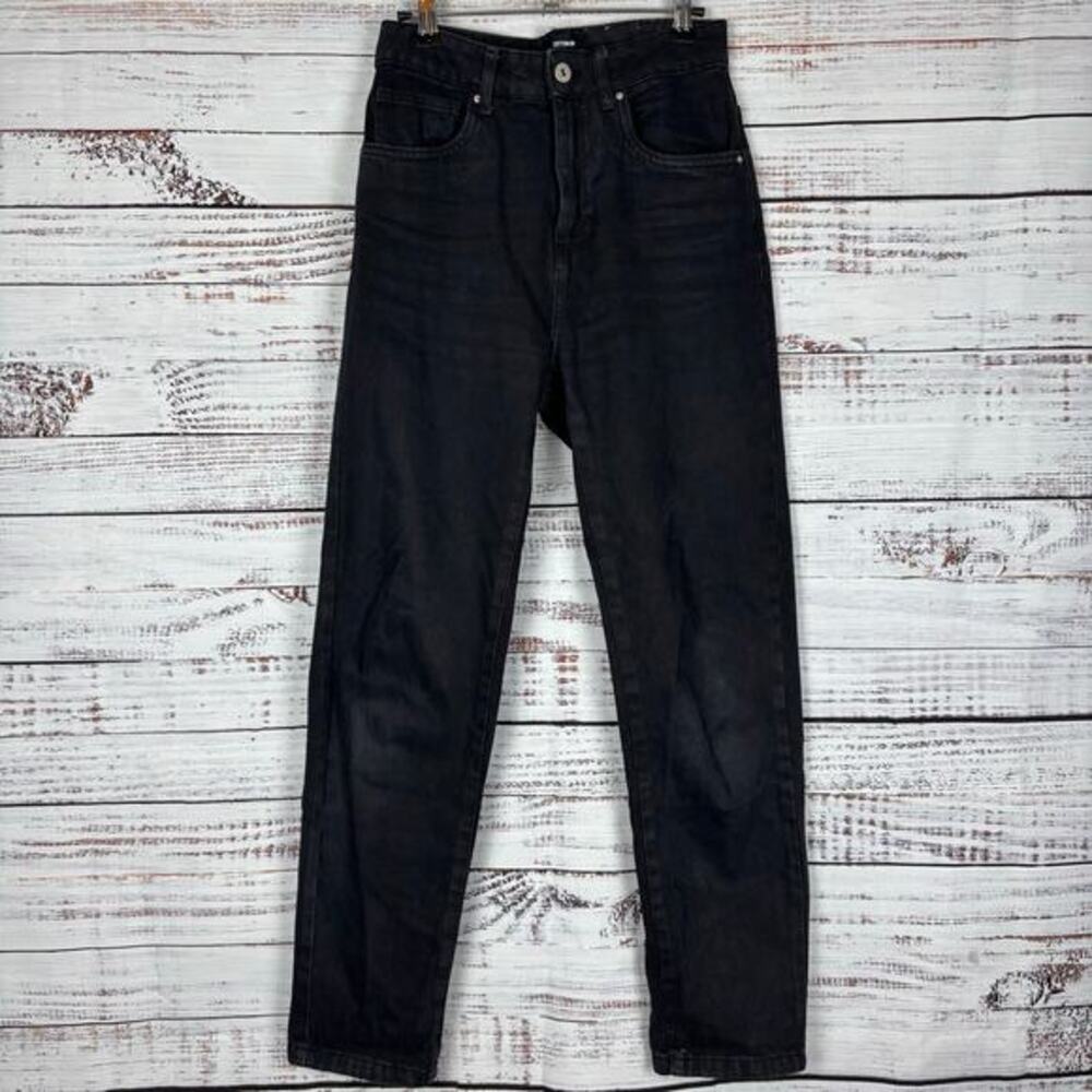 Cotton On Mom Jean‎ black size 4 straight leg high rise casual relaxed jeans